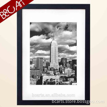 Beautiful cityscape high building painting black and white wall paper modern art paintings